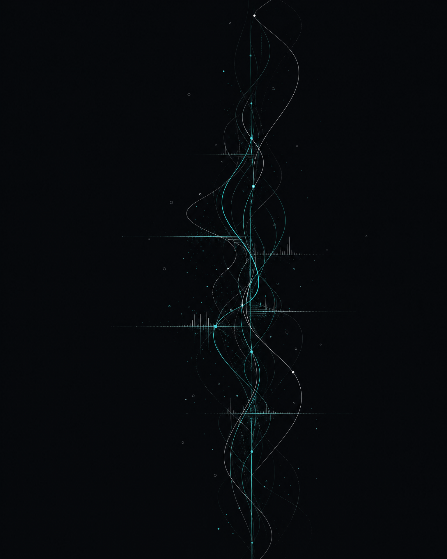 Voice agent waveform — live call audio